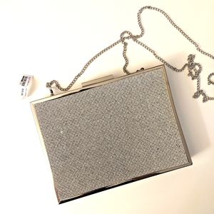 Aldo rhinestone reversible clutch